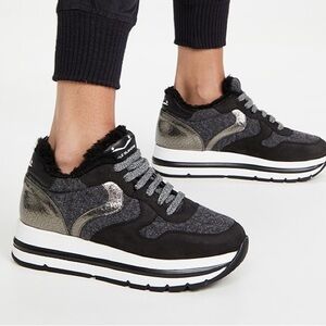 Voile Blanche Maran Genuine Shearling Lined Sneaker